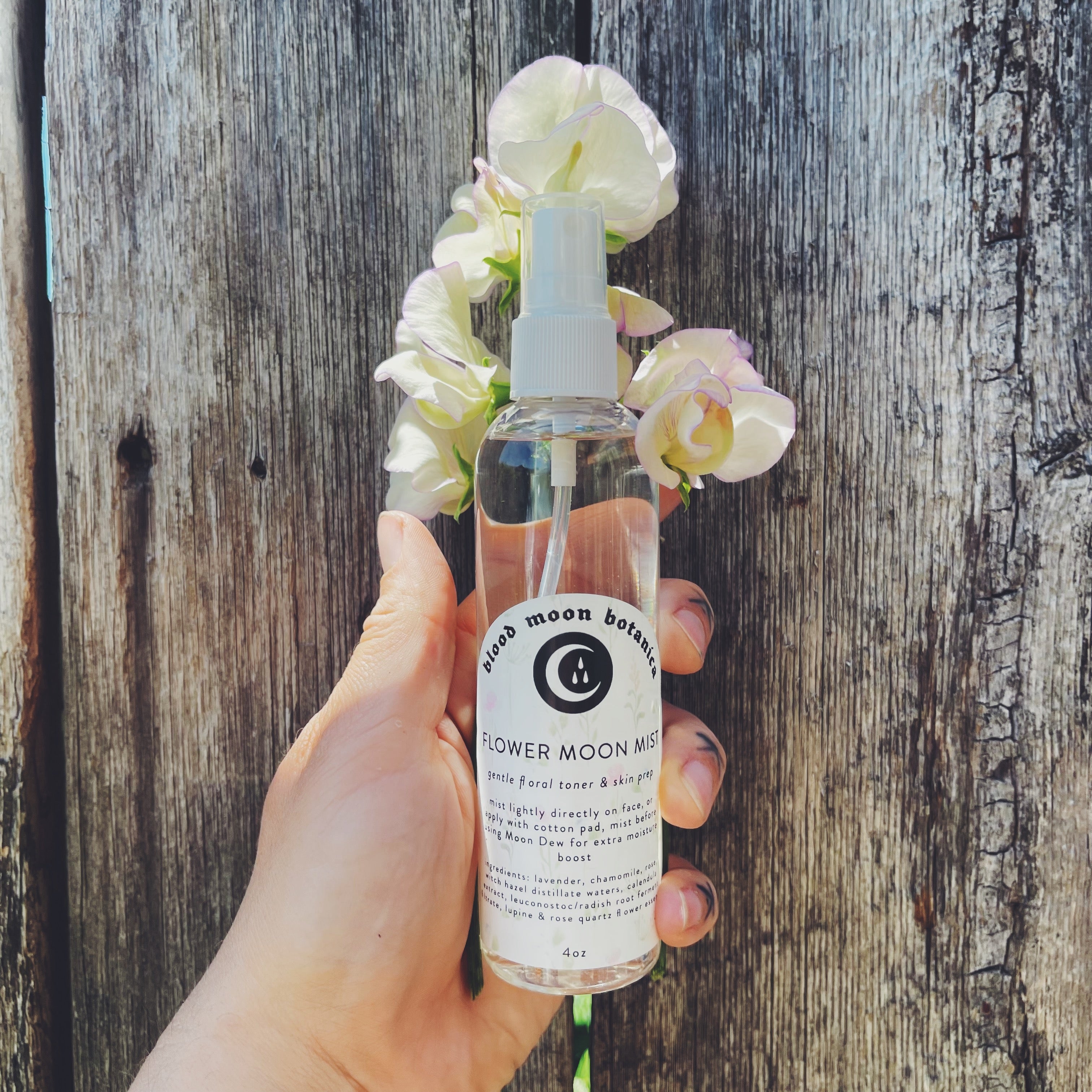Flower Moon Mist - Floral Hydrosol Facial Toner